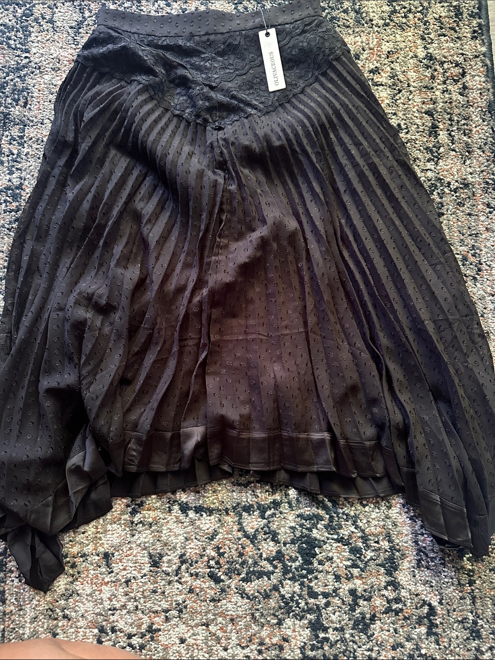 Olivaceous Mid Skirt Pleatee
